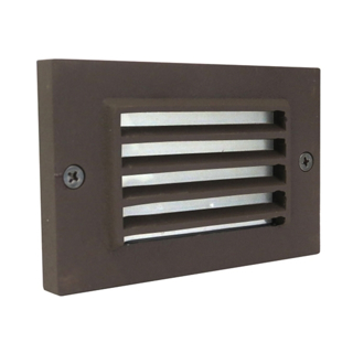 Universal Lighting Systems Louvered Step Light - Architectural Bronze Full Size