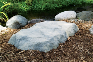 Pond Logic TrueRock Large Cover Rock- Greystone
