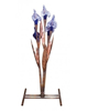 Blue Iris Flower Fountain