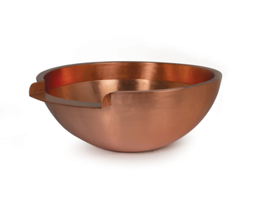Round Copper Bowl - 26" w/ 12" Spillway