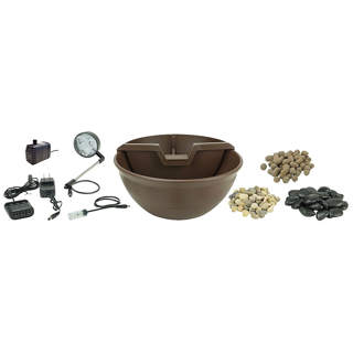 AquaGarden Tabletop Fountain Kit - Mocha